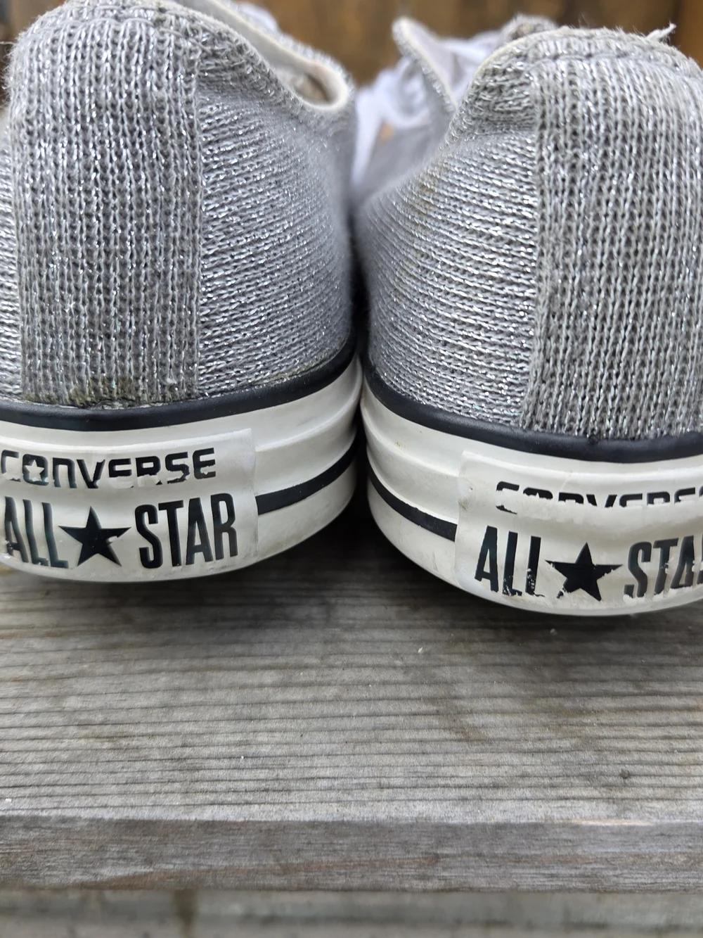 Converse All Star  Silver Low Top Sneakers